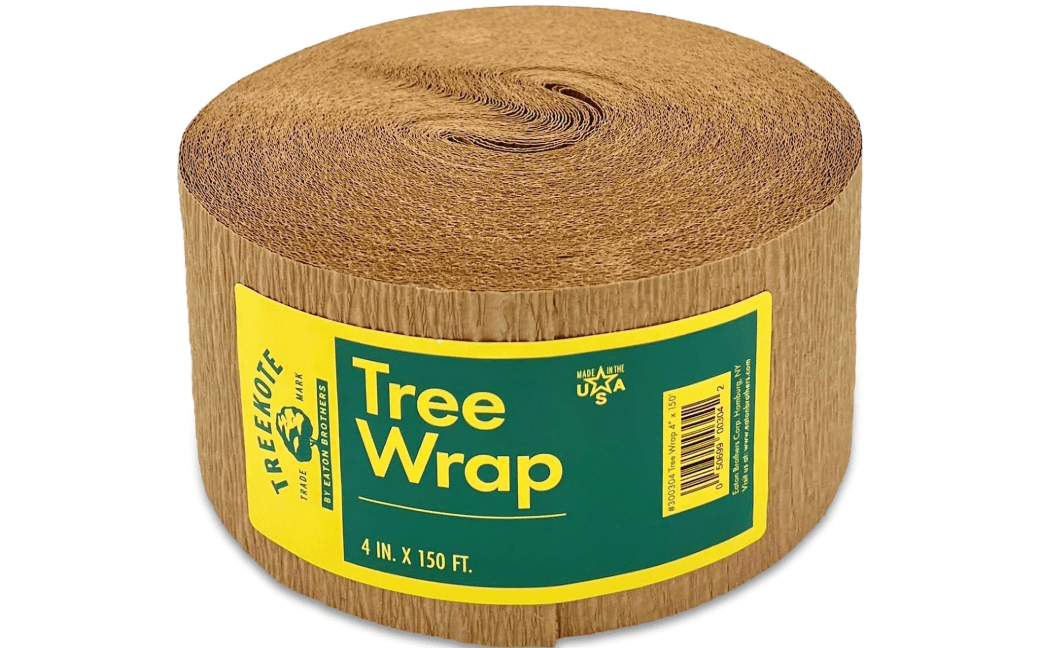 Treekote 4" x150' Tree Wrap - Commercial Size Weather Resistant Tree Wrap - Tree Guard for Fruit Trees, Shrubs, and Saplings
