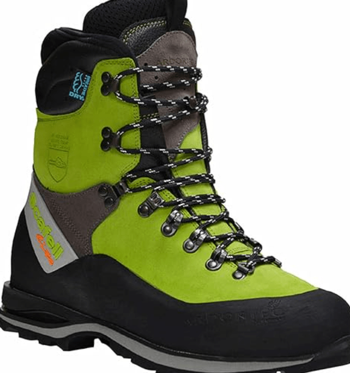 Scafell Lite Waterproof Chainsaw Boots Class 2 Lime Green