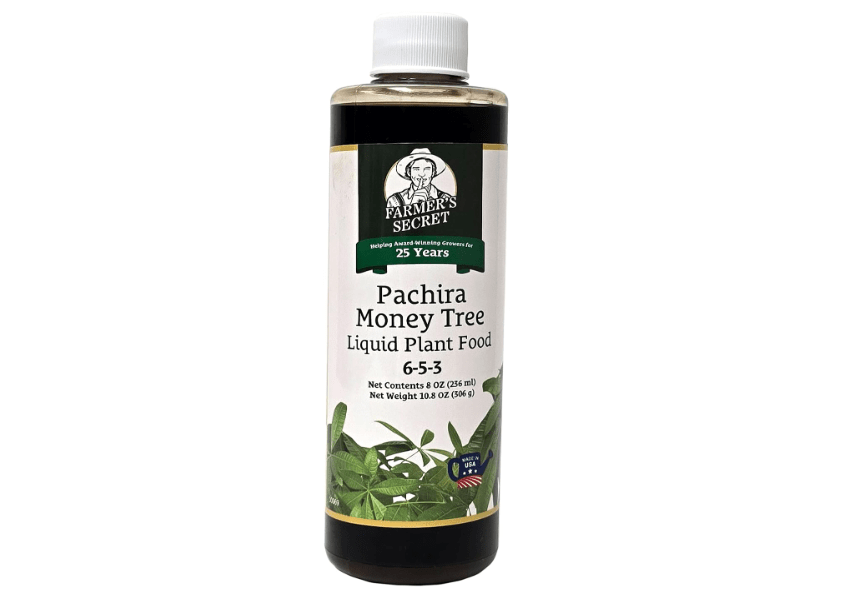 Farmer’s Secret Money Tree Liquid Plant Food Fertilizer (8oz) - Super Concentrated - Strengthen Roots and Encourage Growth in all Varieties
