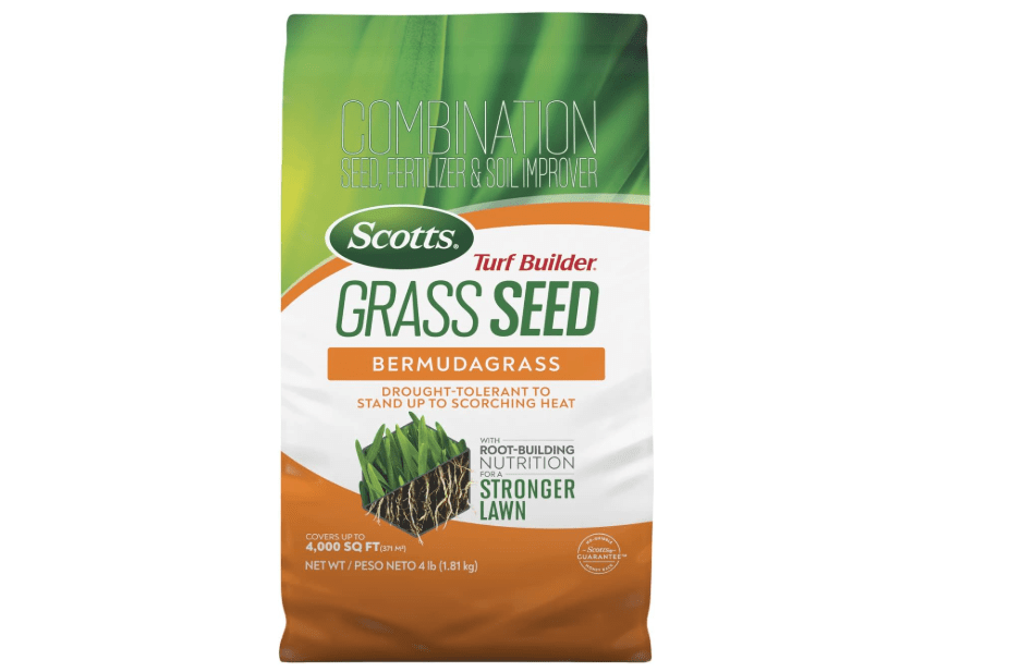 
Scotts Turf Builder Grass Seed Bermudagrass, 4 lbs. | Lawn Seed with Grass Fertilizer and Soil Improver, Drought-Tolerant, Covers up to 4,000 sq