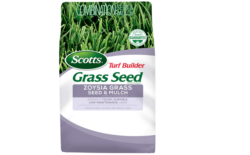 
Scotts Turf Builder Grass Seed Zoysia Grass Seed and Mulch, 5 lb. - Full Sun and Light Shade - Thrives in Heat & Drought - Grows a Tough, Durable