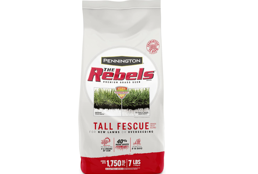 Pennington The Rebels Tall Fescue Grass Seed Mix 7 lb, Green | High traffic grass seed, shade grass seed for 4 to 6 hours of sunlight