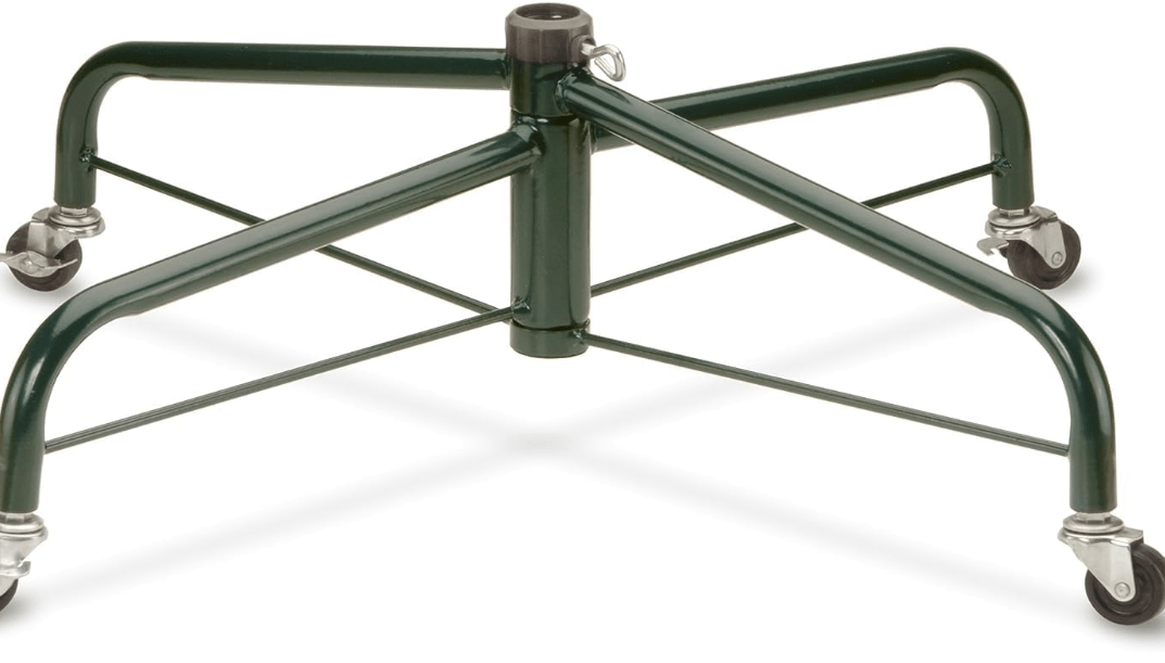 National Tree Company Christmas Tree Stand | Includes Rolling Wheels | Fits 1.25 Inch Pole | Foldable - 32 Inch