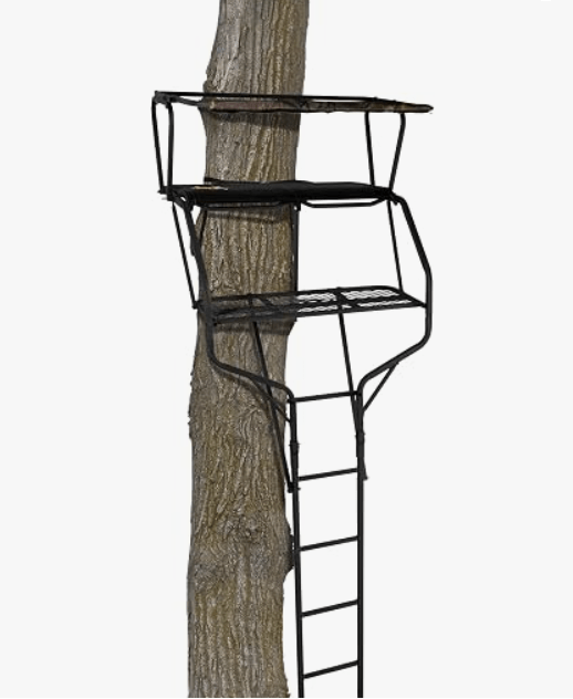 Muddy Legend XLT 2 Man Tree Stand 18 FT. - 500 lb. Rated - 2 Four Point Harnesses 
