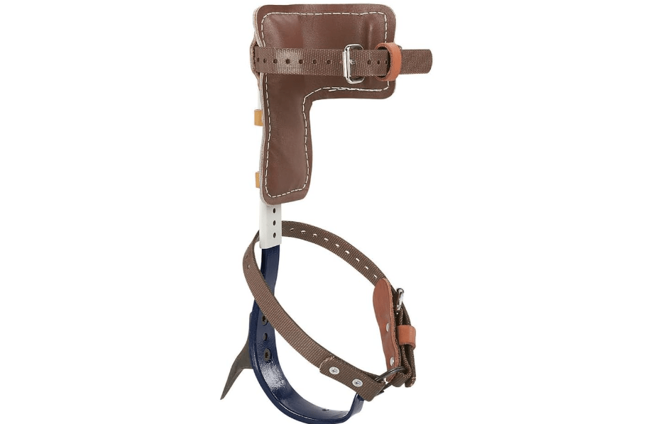 Klein Tools CN1907ARL Tree Climber Set with Pole Climbers, Leg Irons, Climbing Gaffs, and Pads, Straps, Gaff Spikes