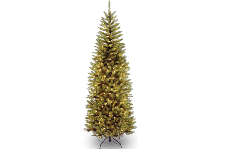 National Tree Company 6.5ft Pre-Lit Downswept Douglas Fir Christmas Tree | 650 Clear Lights, 1,227 Tips, Includes Stand,