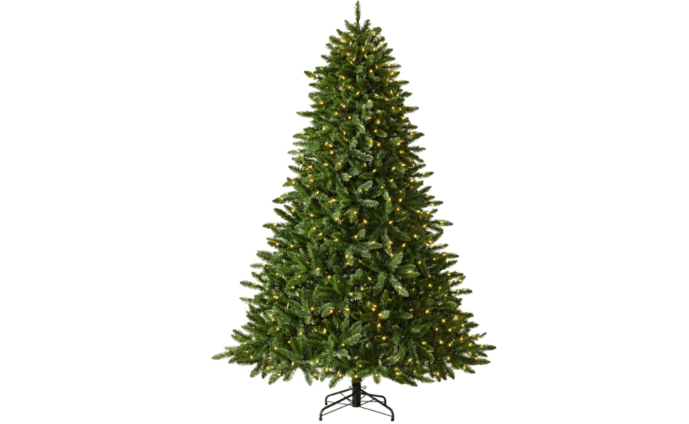 Balsam Hill Classic Evergreen Spruce - Traditional Artificial Christmas Tree with Classic Needle Foliage with LED Clear Lights