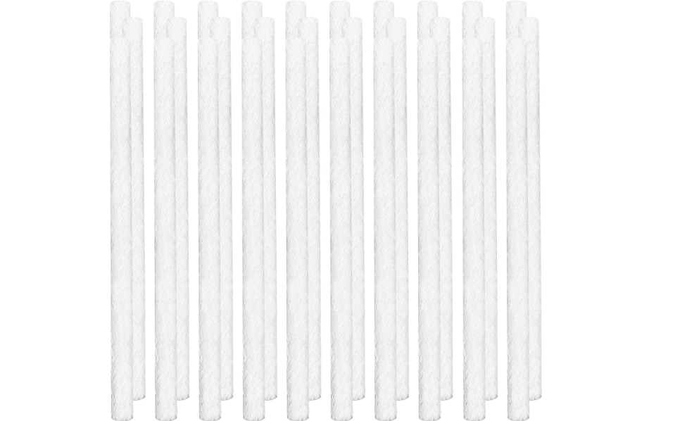 20 Pcs Long Life Fiberglass Replacement Wicks, 10" Lighting Torches Wick | Citronella Wicks for Bottles, Indoor Decor and Outside Lanterns