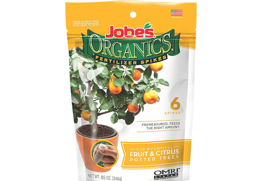 Jobe’s Organics Garden Fertilizer Spikes, Easy Plant Care Fertilizer for Fruit and Citrus Plants and Trees, 6 Count