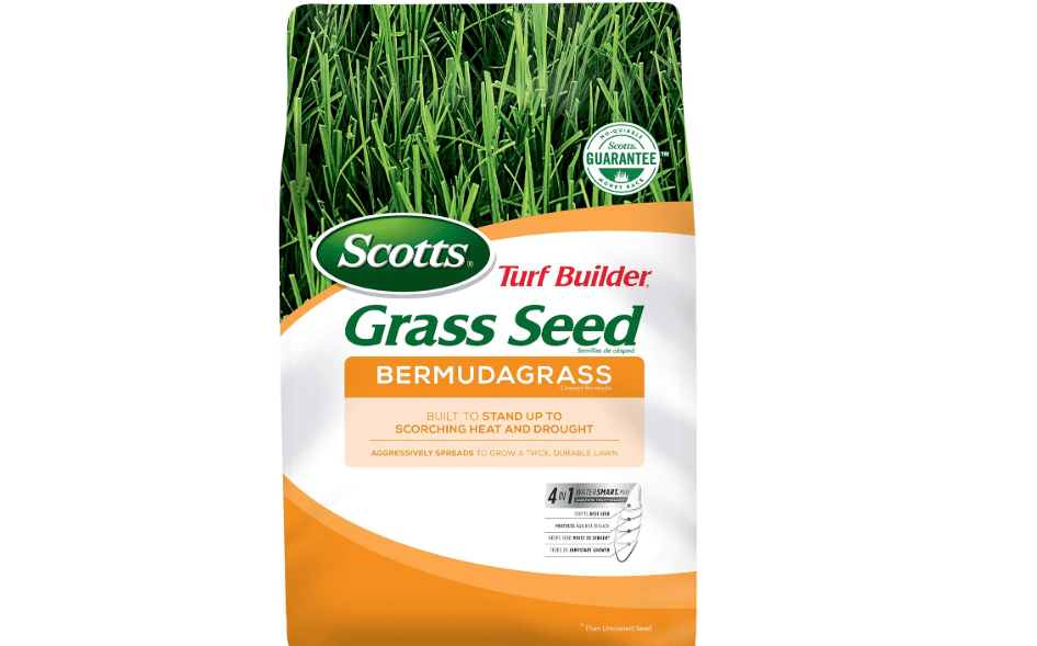Scotts Turf Builder Grass Seed Bermudagrass - 1 lb., Use in Full Sun, High Drought Resistance, Seed New Lawn or Overseed Existing Lawn, Seeds