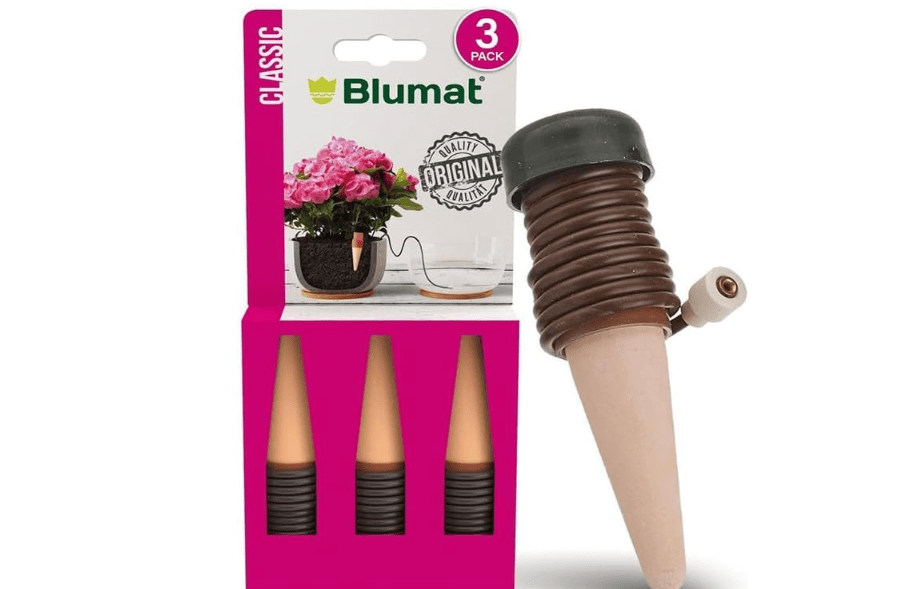 Blumat Classic Self-Watering Stakes - Prevents Overwatering and Underwatering for Healthy Growth While You are Away - Ideal for Indoor Plant Watering