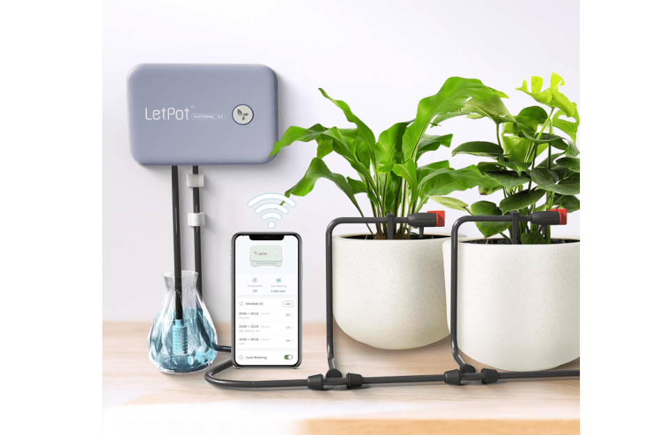 Automatic Watering System for Plants, Drip Irrigation Kit System, Smart Plant Watering Devices for Indoor Outdoor (Grey
