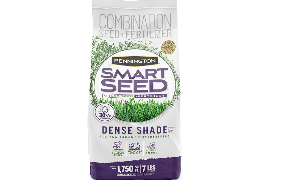 
Pennington Smart Seed Dense Shade Mix Grass Seeds for Lawn, 7 Lb | Tall fescue, perennial ryegrass, Kentucky bluegrass, lawn grass seed for shade and hard