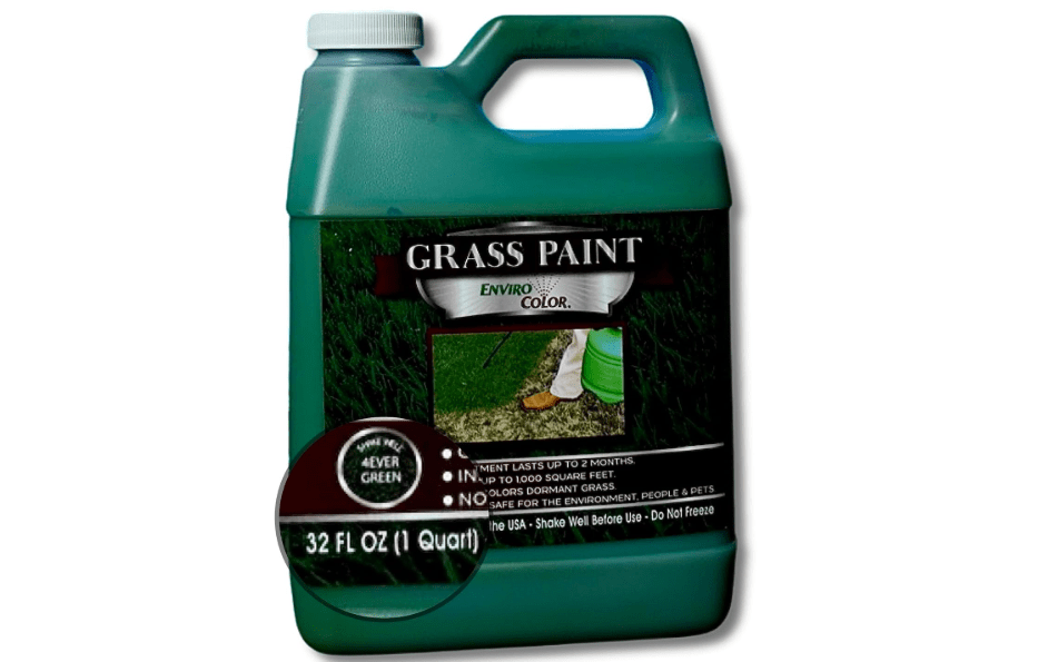 
EnviroColor 4EverGreen Grass Colorant/Turf Paint – 32 oz Concentrate Covers 1,000 sq ft – Restore Dormant, Drought-Stricken or Faded Lawns