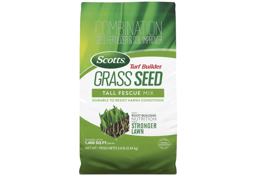 
Scotts Turf Builder Grass Seed Tall Fescue Mix, 5.6 lbs. | Durable to Resist Harsh Conditions, Lawn Seed, Grass Fertilizer & Soil Improver, Covers