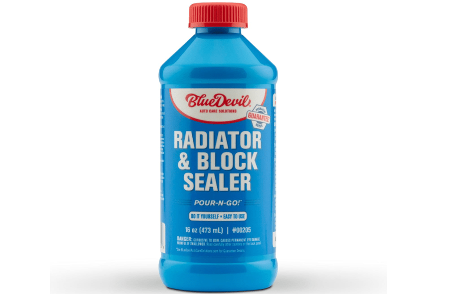 BlueDevil Radiator & Block Sealer – 16 oz | Permanent Repair for Radiator & Engine Block Leaks | Safe, Non-Clogging Formula for All Cooling Systems
