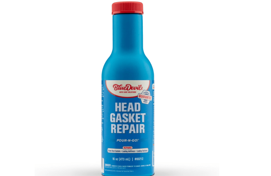 BlueDevil Pour-N-Go Head Gasket Reapir | 16 oz. | Pack of 1 | Repairs Blown Head Gaskets, Leaking Antifreeze & Leaking Radiators | Multi-Vehicle Formula