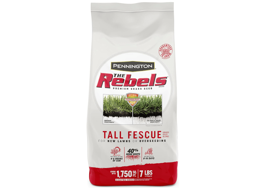 Pennington The Rebels Tall Fescue Grass Seeds for Lawn, 7 lb | Grass seed shade, shade tolerant grass, 4 to 6 hours of sunlight, heavy traffic durability