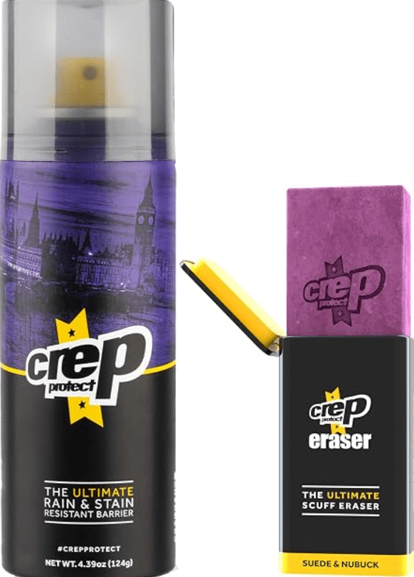 Crep Protect Shoe Protector Spray & Ultimate Scuff Eraser - Sneaker Cleaner for Suede and Nubuck Shoe