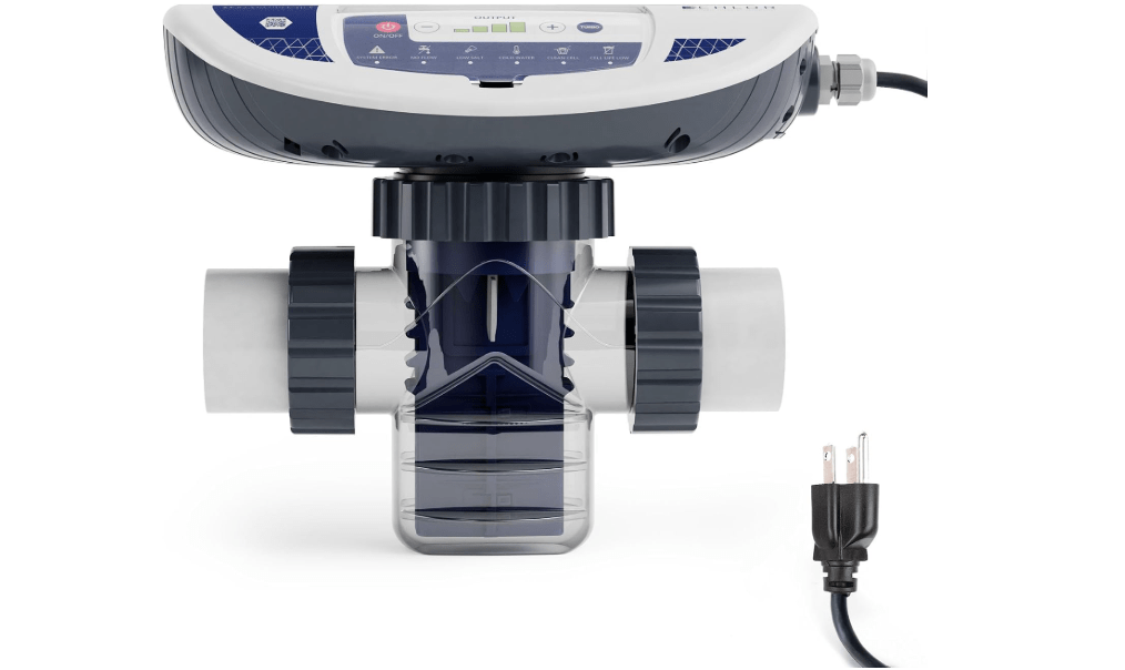  E-CHLOR Plug-in Salt Chlorine Generator | 32,000 gal Max | APX Performance | Advanced salt chlorinator with easy installation, 3-year manufacturer