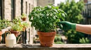 basil container gardening tips