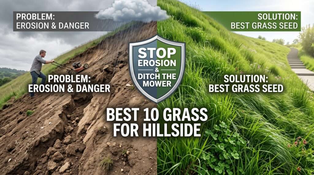 best grass for hillside