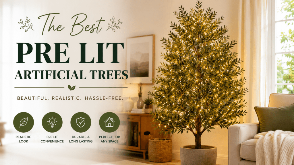 best pre lit artificial trees