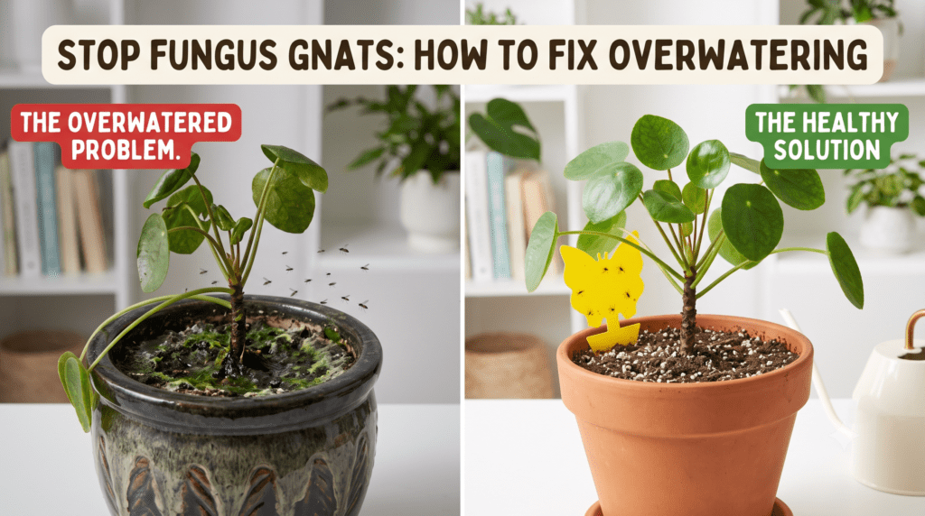 overwatering leading to fungal gnat issues