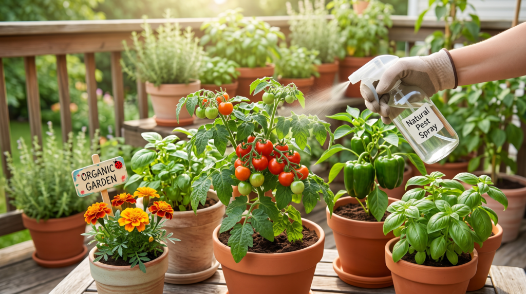 pest control in potted vegetables