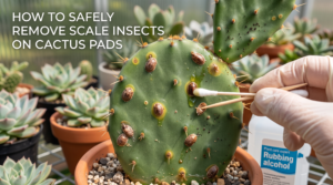 scale insects on cactus pads