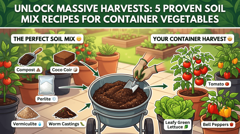 soil mix recipes for container vegetables