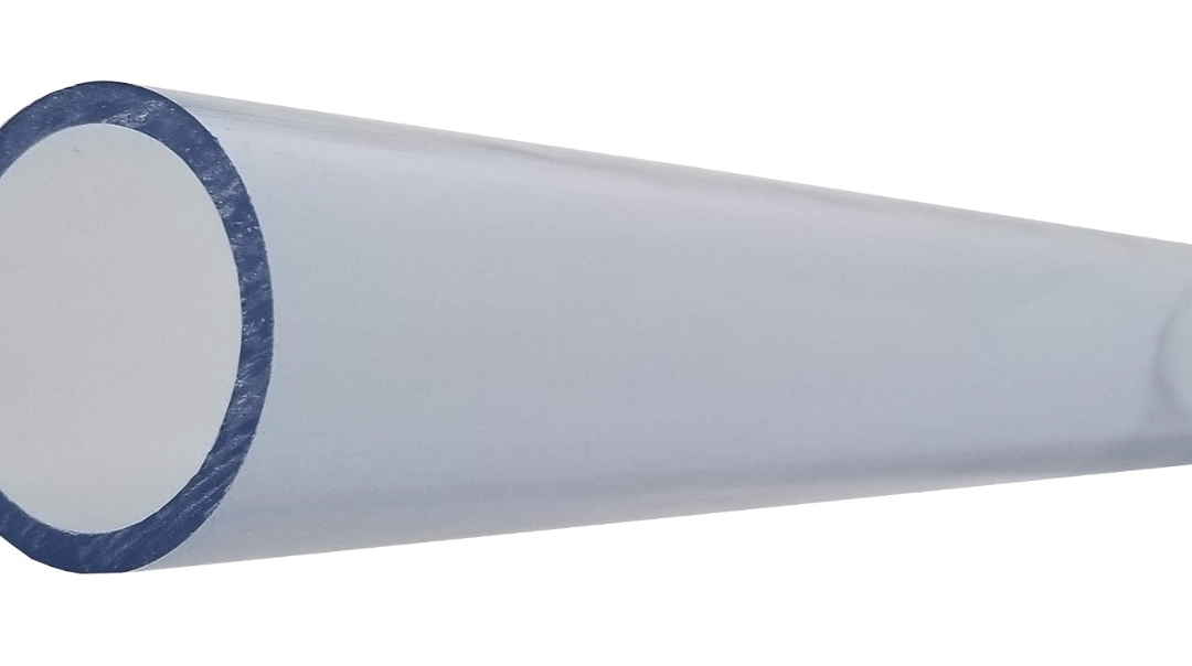 
1 1/2 Inch Diameter Clear PVC Schedule 40 Pipe [Pipe ID 1.590 inch, OD 1.900 inch] (Bluish tint), Choose Your Length (5 inches to 94 Inches) (Selected