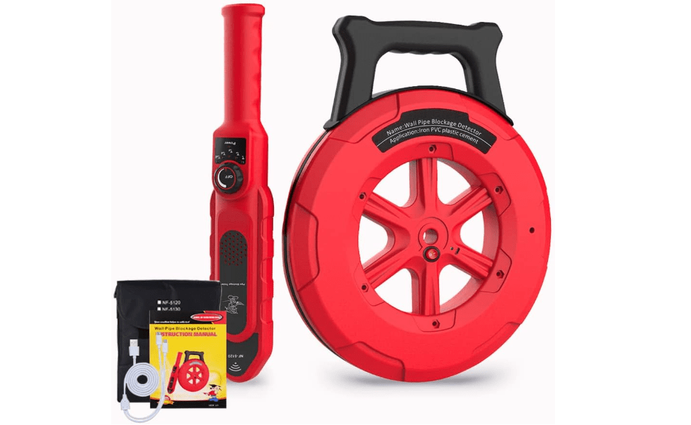 
Pipe Blockage Detector, Water Pipe Locator Underground Diagnostic-Tool | Wall Scanner Pipeline Blocking Clogging Scanner Plumbers Instrument For Metal 