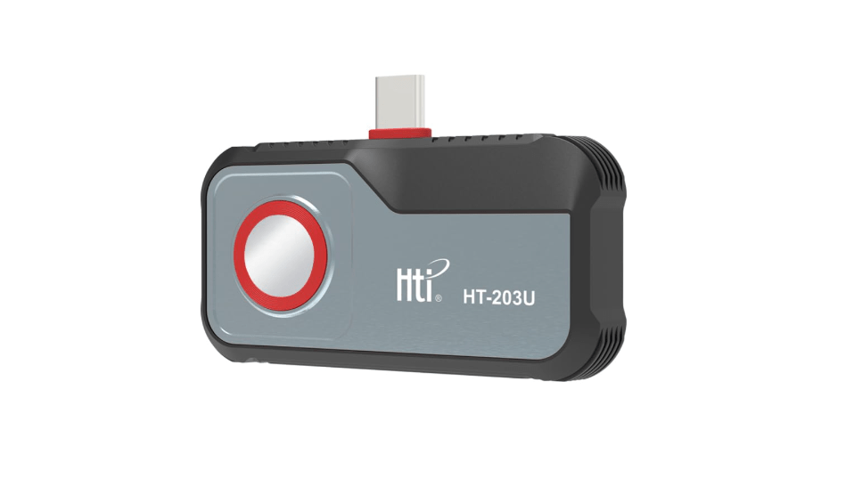 
HT-203U Thermal Camera for USB-C Android, 512x384 Super Resolution with 256x192 IR Sensor, -4°F~1022°F, 50Hz Real-Time Temperature Alarm, Fully Adjustable Focus