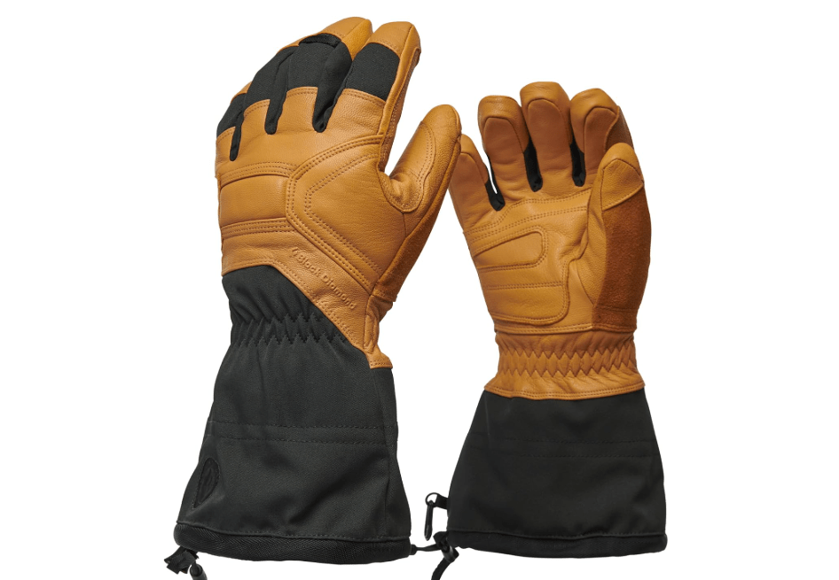 BLACK DIAMOND Men's Guide Ski/Snow Gloves, Waterproof, Gore-TEX Insert | goatskin leather palm, PrimaLoft insulation, GORE-TEX insert, soft fleece