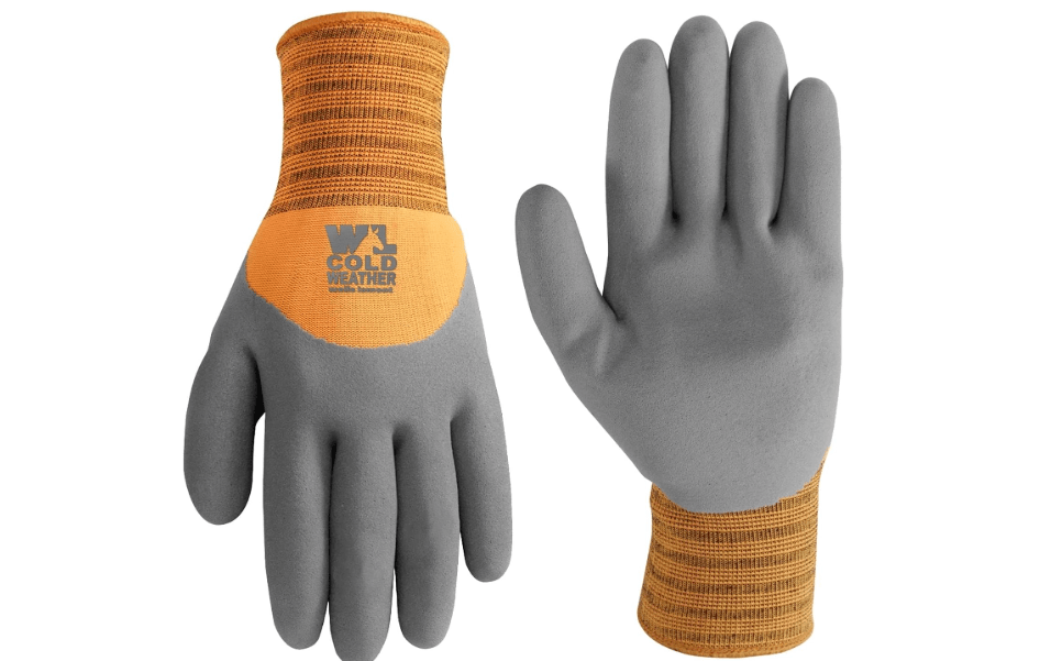 Wells Lamont Men's Winter Latex Coated Thermal Grip Work Gloves, Large | 3/4 Sandy Latex Dip, Thermal Knit Shell, Acrylic Lining, Abrasion Resistant