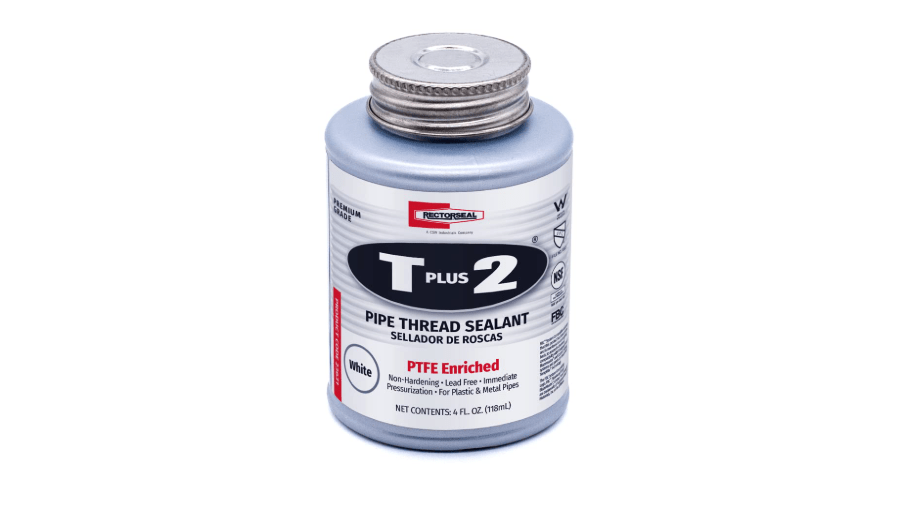 RectorSeal T Plus 2 23631 Pipe Thread Sealant, Non-Hardening, PTFE Enriched, Plumbing
