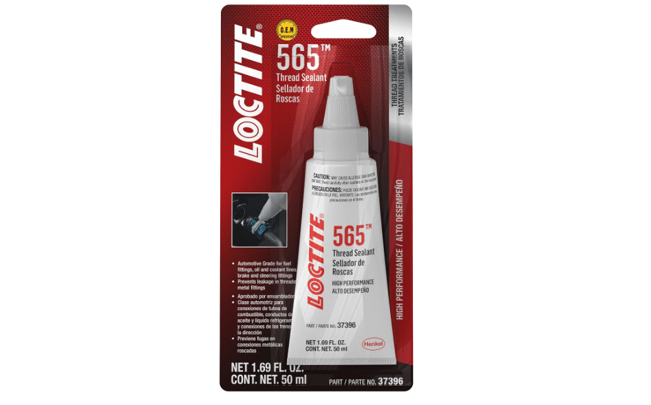LOCTITE 565 Automotive White Thread Sealant - General Purpose, High Viscosity, Rapid Cure, Replaces Tapes & Pipe Dopes