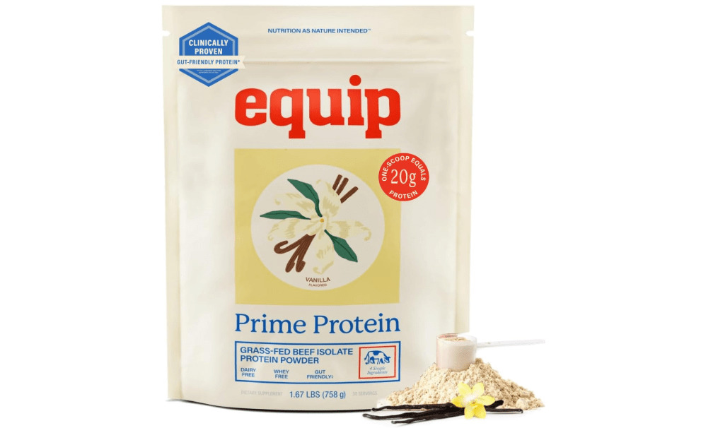 
Equip Foods Prime Protein Powder | Clean, Grass Fed Beef Protein Powder | Carnivore Protein Isolate, Keto Friendly