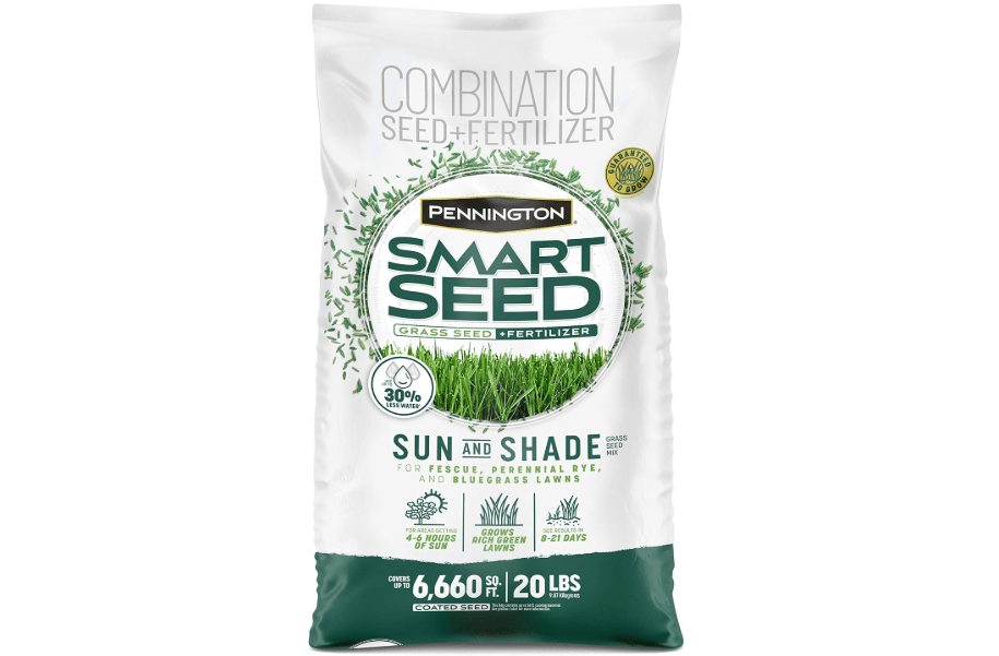 
Pennington Smart Seed Sun and Shade Mix North Grass Seed, 20 lb | Kentucky Bluegrass, Tall Fescues, and Perennial Rye Grass Seeds for Lawn