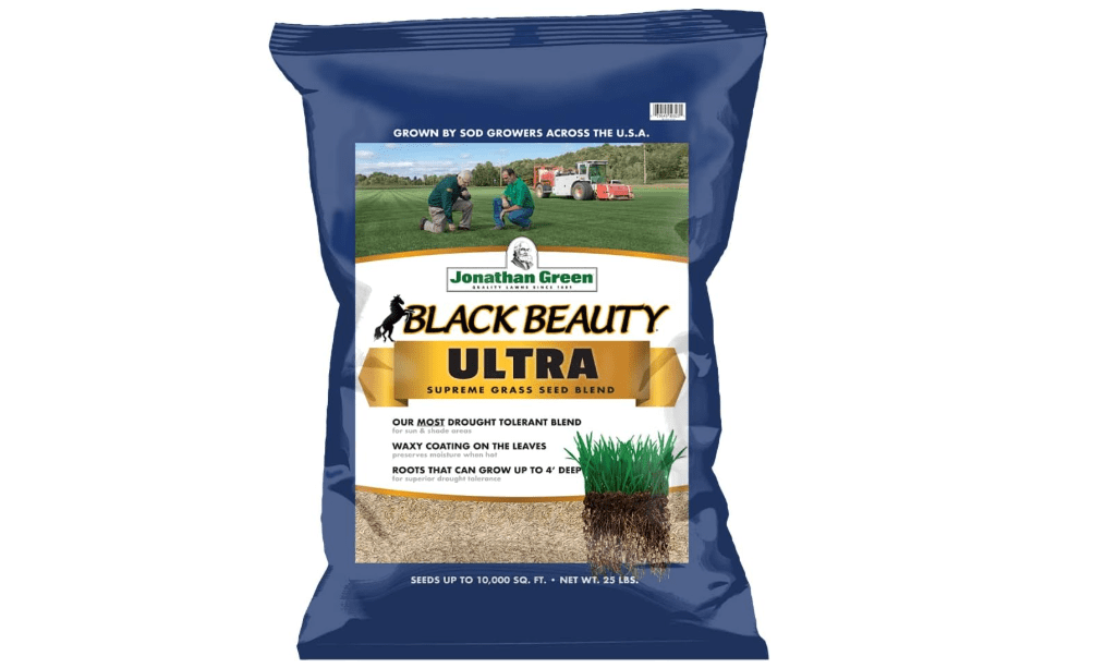 Jonathan Green Black Beauty Ultra Grass Seed - 25 lb | Drought Tolerant Blend, For Sun & Shade Areas