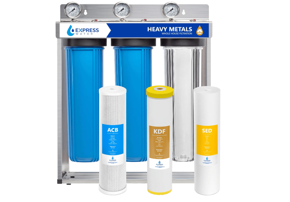 Stiebel Eltron Tempra 36 Trend Tankless Water Heater & EXPRESS WATER 3-Stage Heavy Metal Water Filtration System
