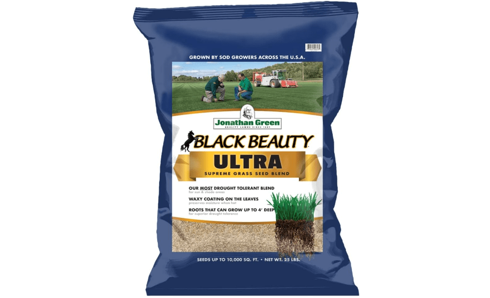 Jonathan Green Black Beauty Ultra Grass Seed - 25 lb | Drought Tolerant Blend, For Sun & Shade Areas