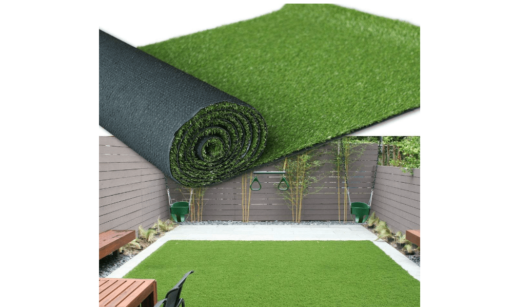 Premium Synthetic Artificial Grass Turf 1.38inch Pile Height 3FTX10FT, High Density Fake Faux Grass Turf, Natural and Realistic Looking Garden Pet Dog Lawn