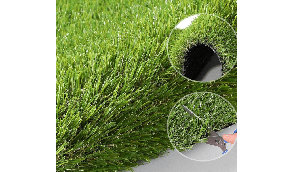 Petgrow Artificial Synthetic Grass Turf 5FTX8FT(40 Square FT) | 0.8" Pile Height Indoor Outdoor Pet Dog Artificial Grass Mat Rug Carpet for Garden