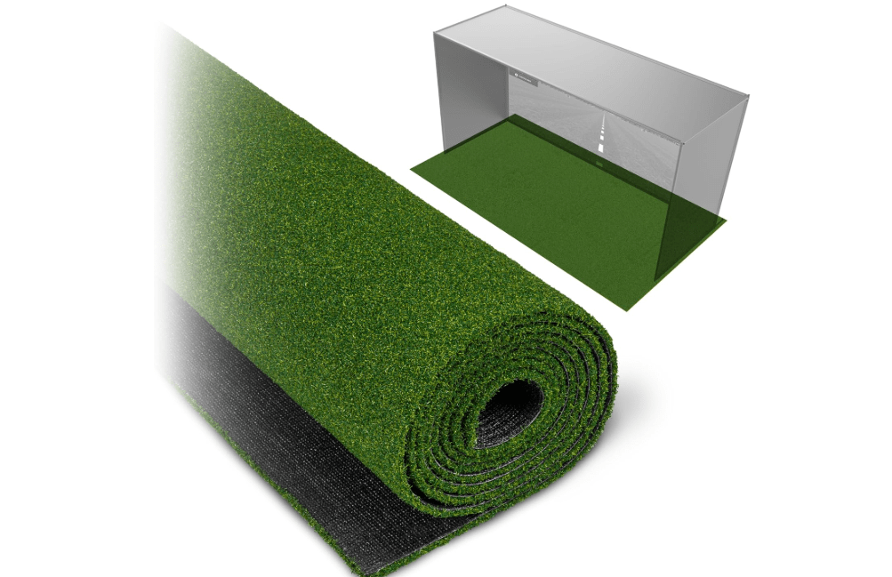GoSports Golf Simulator Turf and Hitting Turf - 15 mm Golf Mat for Home | Padded or Unpadded, Non-Slip Commercial-Grade Synthetic Turf, Clean