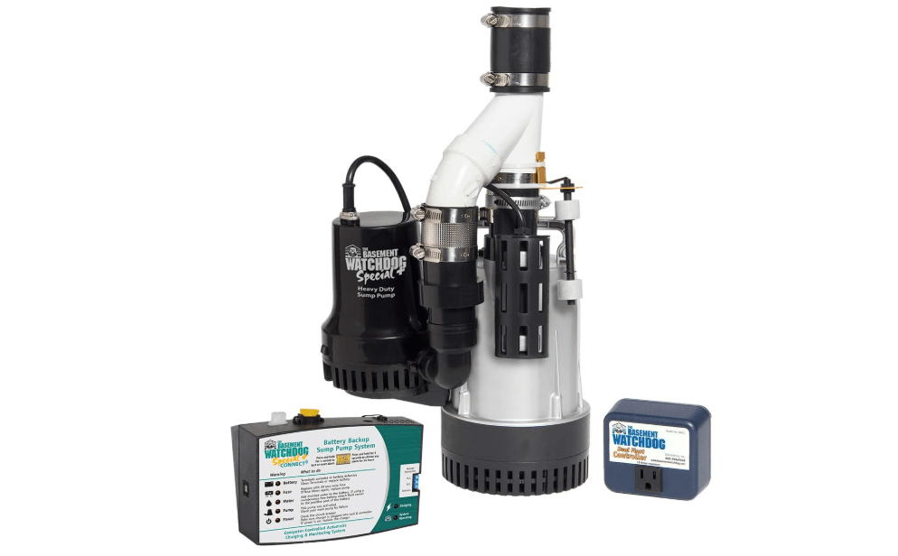 American Fluorescent Bw4000 1730 Gallons Per Hour Basement Watchdog Combination Primary and Back-Up Pump