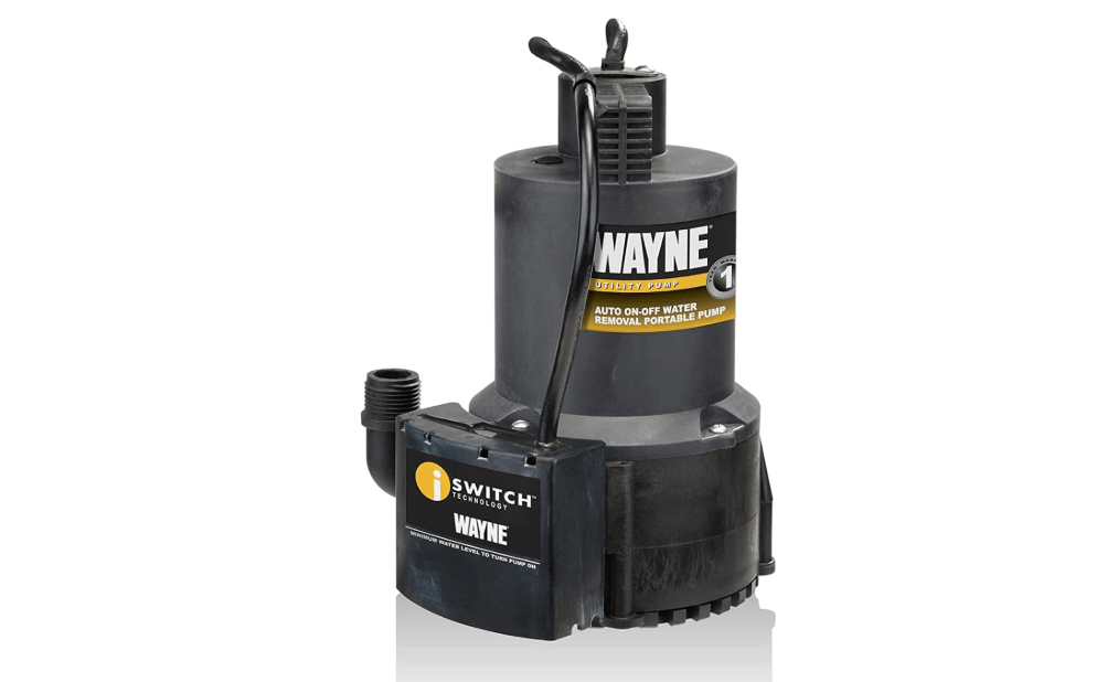 WAYNE EEAUP250 1/4 HP Reinforced Thermoplastic Submersible Multi-Use Pump, Black