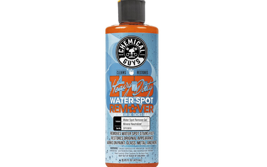 Chemical Guys, Heavy Duty Water Spot Remover Gel for Glass & Paint, 16 oz | Thick gel clings to glass and panels to tackle hard water stains and mineral.