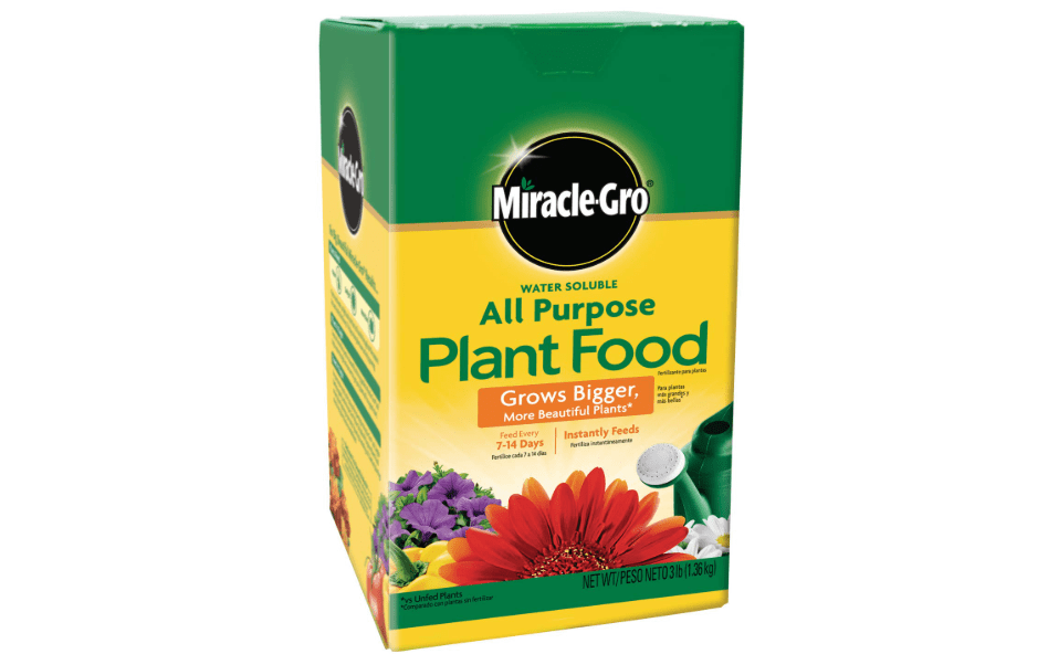 
Miracle-Gro Water Soluble All Purpose Plant Food, 3 lb. | Fertilizer for All Indoor or Outdoor Plants including Roses, Flowers, Vegetables, Houseplants